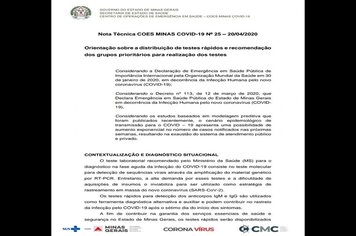 Foto - MATERIAL INFORMATIVO SOBRE CORONAVÍRUS - MINISTÉRIO DA SAÚDE